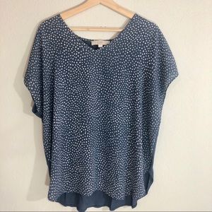 LOFT Polka Dot Patterned Blouse